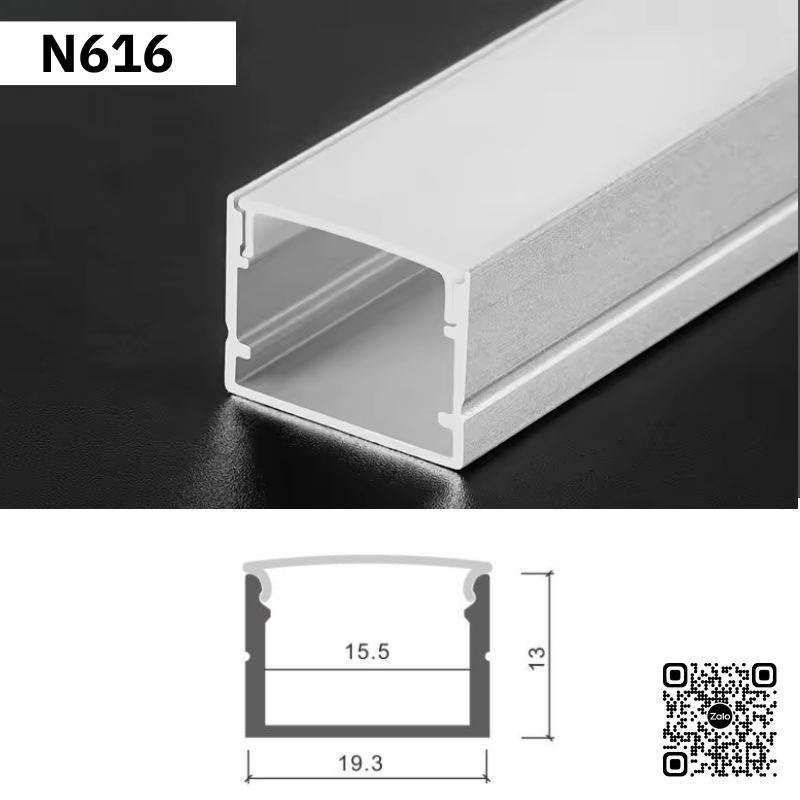 Thanh Nhôm Định Hình Lắp Nổi 2 Mét | N616